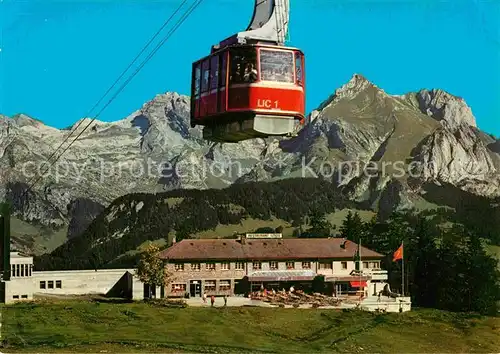 AK / Ansichtskarte Seilbahn Unterwasser Obertoggenburg Iltios Chaeserrugg Saentis Schafberg Kat. Bahnen