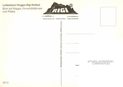 AK / Ansichtskarte Seilbahn WeggiS Rigi Kaltbad Vierwaldstaettersee Pilatus  Kat. Bahnen