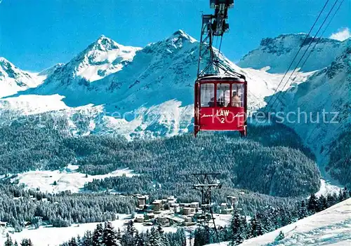 AK / Ansichtskarte Seilbahn Weisshorn Arosa  Kat. Bahnen