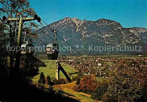 AK / Ansichtskarte Seilbahn Eckbauer Kramer Garmisch Partenkirchen  Kat. Bahnen