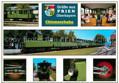 AK / Ansichtskarte Eisenbahn Chiemseebahn Prien  Kat. Eisenbahn