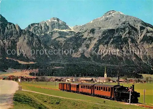 AK / Ansichtskarte Eisenbahn Zillertalbahn Strass Rofangebirge  Kat. Eisenbahn