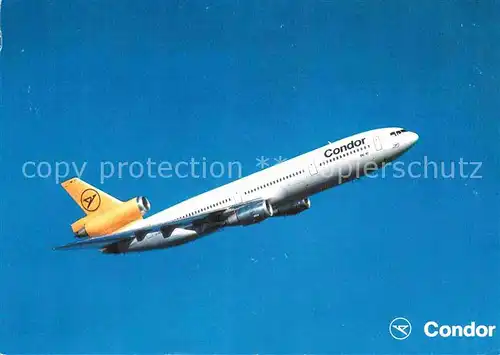 AK / Ansichtskarte Flugzeuge Zivil Condor DC 10 30  Kat. Airplanes Avions