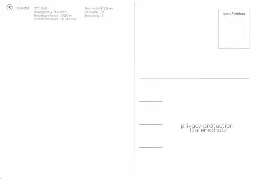 AK / Ansichtskarte Flugzeuge Zivil Condor DC 10 30  Kat. Airplanes Avions