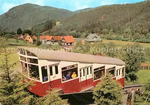 AK / Ansichtskarte Zahnradbahn Oberweissbachrer Bergbahn Talstation Obstfelderschmiede  Kat. Bergbahn