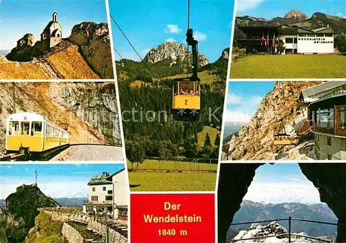 AK / Ansichtskarte Seilbahn Wendelstein Zahnradbahn  Kat. Bahnen