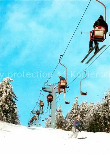 AK / Ansichtskarte Sessellift Oberwiesenthal  Kat. Bahnen