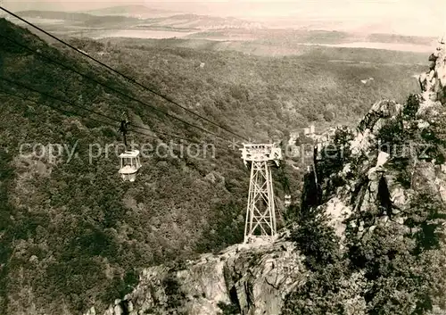 AK / Ansichtskarte Seilbahn Hexentanzplatz Thale Harz  Kat. Bahnen