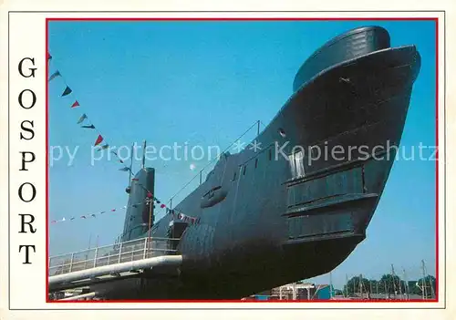 AK / Ansichtskarte U Boote Unterseeboot Submarine H.M.S. Alliance Gosport 