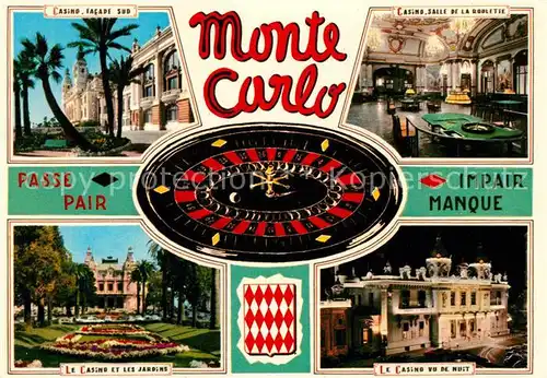 AK / Ansichtskarte Casino Spielbank Monte Carlo Salle de la Roulette  Kat. Spiel