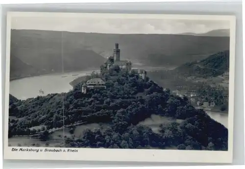 Braubach Rhein Braubach Marksburg * / Braubach /Rhein-Lahn-Kreis LKR