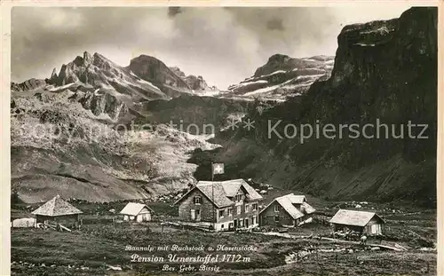 AK / Ansichtskarte Oberrickenbach Pension Urnerstaffel Bannalp Ruchstock Hasenstoecke Kat. Oberrickenbach