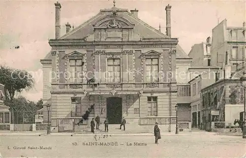 AK / Ansichtskarte Saint Mande Val de Marne La Mairie Kat. Saint Mande