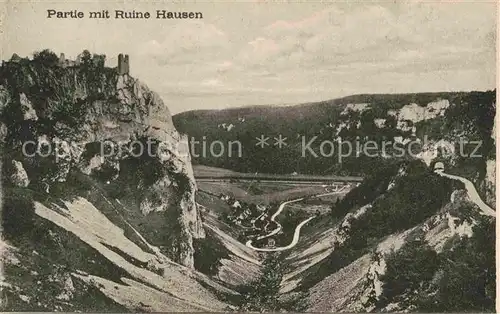 AK / Ansichtskarte Krauchenwies mit Ruine Hausen Kat. Krauchenwies