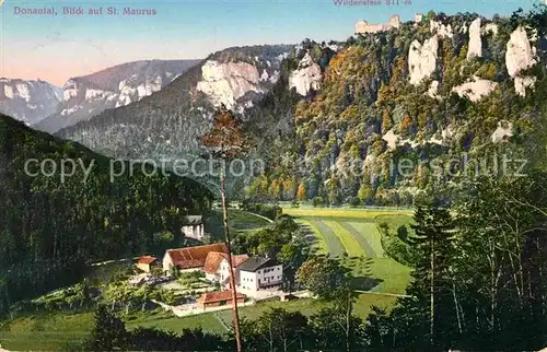 AK / Ansichtskarte Donautal Blick auf St Maurus mit Wildenstein Kat. Ulm