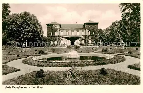 AK / Ansichtskarte Krauchenwies Park Landhaus Kat. Krauchenwies