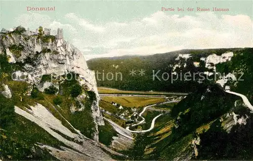 AK / Ansichtskarte Donautal mit Ruine Hausen Kat. Ulm