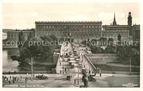 AK / Ansichtskarte Stockholm Kungl Slottet och Noorbro Kat. Stockholm