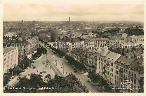 AK / Ansichtskarte Stockholm Odengatan med Odenplan Kat. Stockholm