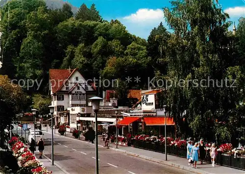 AK / Ansichtskarte Bad Liebenzell Kurhausdamm mit Hotel Germania und Kurcafe Kat. Bad Liebenzell