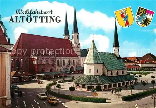 AK / Ansichtskarte Altoetting Wallfahrtsort Gnadenkapelle und Stiftskirche Kat. Altoetting