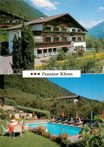 AK / Ansichtskarte Riffian Meran Pension Kleon Pool Kat. 