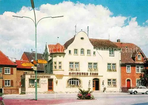 AK / Ansichtskarte Rothenburg Tauber Restaurant Goldenes Fass Kat. Rothenburg ob der Tauber