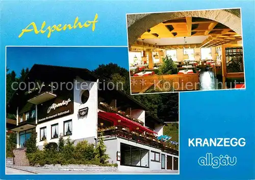 AK / Ansichtskarte Kranzegg Pension Restaurant Alpenhof Kat. Rettenberg
