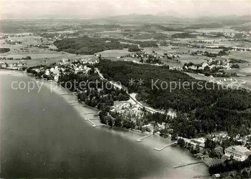 AK / Ansichtskarte Klopeinersee Nordufer mit Seelach Fliegeraufnahme Kat. Oesterreich