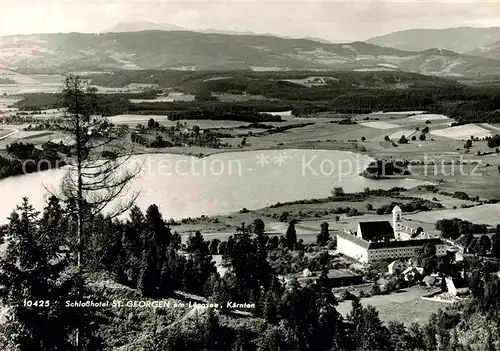 AK / Ansichtskarte Sankt Georgen Laengsee Schlosshotel am Laengsee Landschaftspanorama