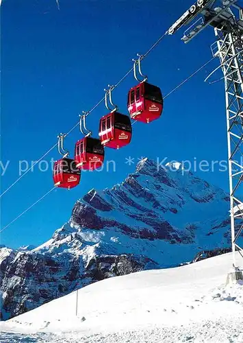 AK / Ansichtskarte Seilbahn Gruppenumlaufbahn Grotzenbueel Ortstock Braunwald  Kat. Bahnen