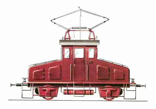 AK / Ansichtskarte Lokomotive Elektrische Lokomotive  E 6901 Zeichnung Swoboda  Kat. Eisenbahn