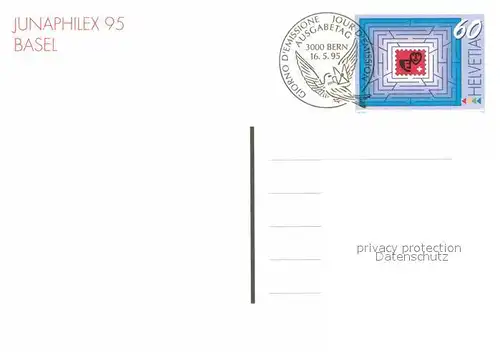 AK / Ansichtskarte Ausstellung X. Nationale Briefmarkenausstellung Junaphilex 95 Basel  Kat. Expositions