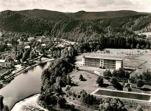 AK / Ansichtskarte Ziegenrueck Schwimmbad Gebaeude 