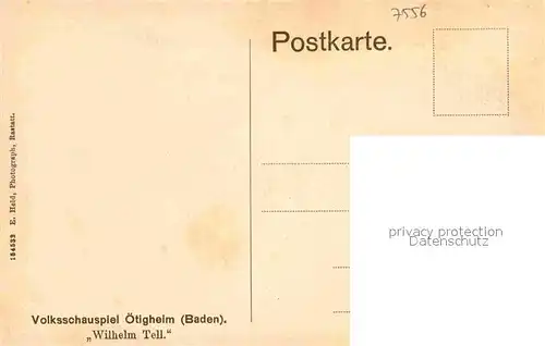 AK / Ansichtskarte oetigheim Volksschauspiel Wilhelm Tell  Kat. oetigheim