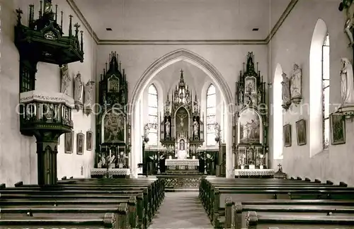 AK / Ansichtskarte Simmerberg Kirche Inneres Kat. Weiler Simmerberg