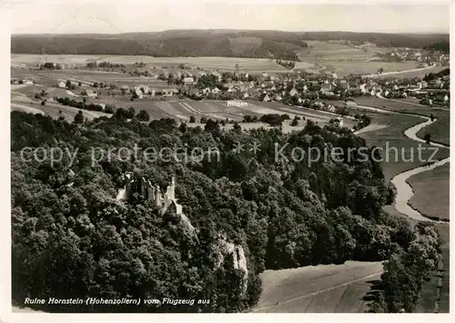 AK / Ansichtskarte Bingen Sigmaringen Fliegeraufnahme mit Ruine Hornstein Kat. Bingen