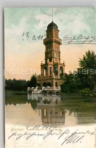 AK / Ansichtskarte Bremen Aussichtsturm im Buergerpark Kat. Bremen