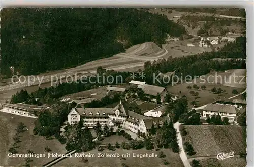 AK / Ansichtskarte Gammertingen Fliegeraufnahme Kurheim Zolleralb mit Liegehalle Kat. Gammertingen