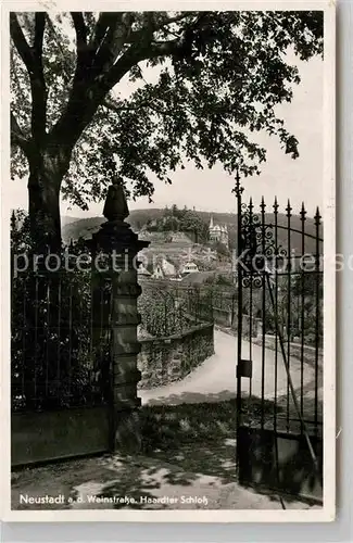 AK / Ansichtskarte Neustadt Weinstrasse Haardter Schloss Kat. Neustadt an der Weinstr.