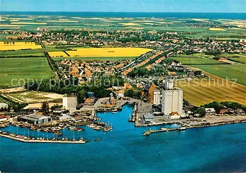 AK / Ansichtskarte Insel Fehmarn Fliegeraufnahme Hafen Burg und Hafen von Burgstaaken Kat. Fehmarn