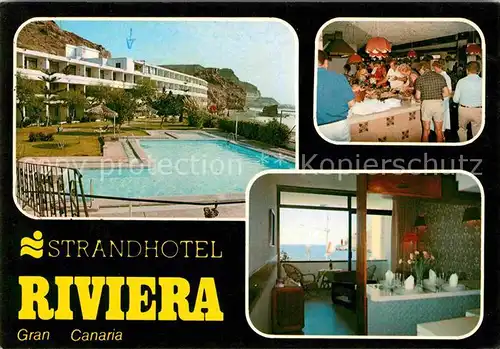 AK / Ansichtskarte Playa del Cura Gran Canaria Strandhotel Riviera Swimming Pool Restaurant Buffet Kat. Spanien