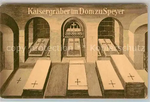 AK / Ansichtskarte Speyer Rhein Kaisergraeber Dom  Kat. Speyer