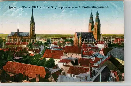 AK / Ansichtskarte Speyer Rhein Sankt Josephskirche Protestationnskirche  Kat. Speyer