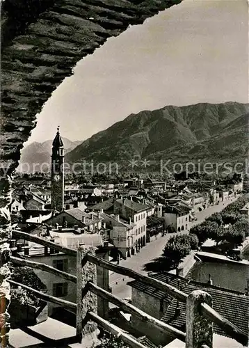 AK / Ansichtskarte Ascona TI Ortspartie mit Kirche am Lago Maggiore Kat. Ascona