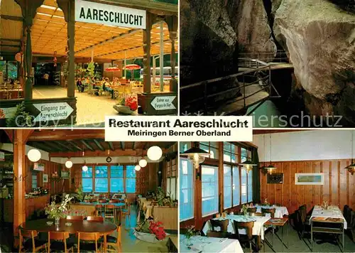 AK / Ansichtskarte Meiringen BE Restaurant Aareschlucht Kat. Meiringen