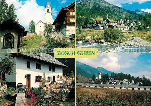 AK / Ansichtskarte Bosco Gurin Teilansichten Kirche Partie am Fluss Kat. Bosco Gurin