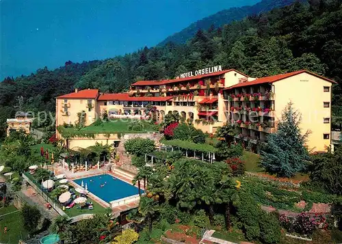 AK / Ansichtskarte Orselina Locarno Lago Maggiore Hotel Orselina Swimming Pool