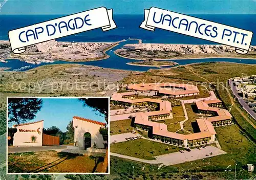 AK / Ansichtskarte Cap d Agde Village Vacances PTT vue aerienne Kat. Agde