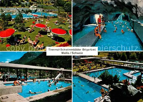 AK / Ansichtskarte Brigerbad Thermal Schwimmbaeder Grottenschwimmbad Kat. Brigerbad
